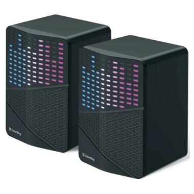 Акустическая система ColorWay SoundWave 2.0 RGB USB Black (CW-SPU06BK) фото №1