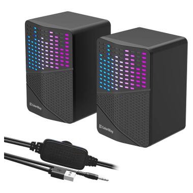 Акустическая система ColorWay SoundWave 2.0 RGB USB Black (CW-SPU06BK) фото №3