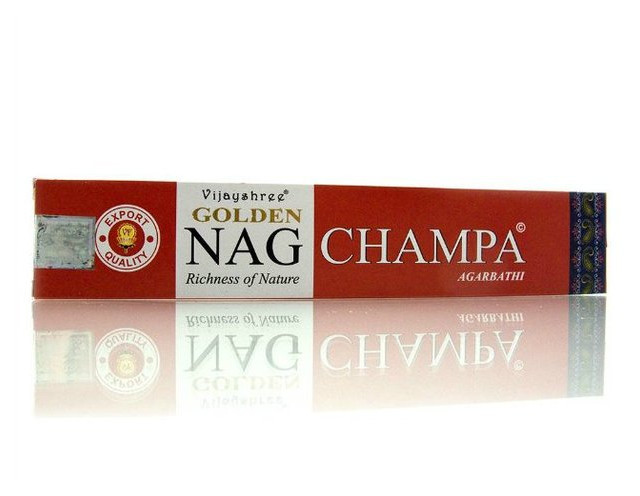 Палочки ароматические Даршан Golden Nag Champa пыльцовые благовония 12/уп (23482) фото №1