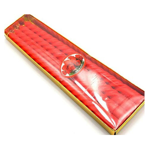 Свечи красные набор Даршан 25,5х8х2 см GL-10-4 4 шт (26914) фото №2
