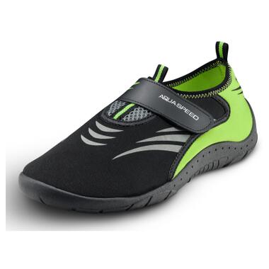 Аквашузы Aqua Speed Aqua Shoe Model 642-27A черный, серый, желтый 44 фото №3
