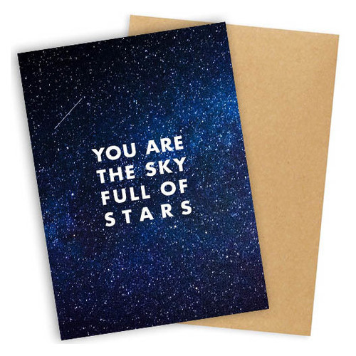 Листівка з конвертом You are the sky full of stars OTK_ORG004 фото №1