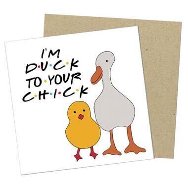 Маленька листівка Im duck for your chick (OTKM_DR003) фото №1