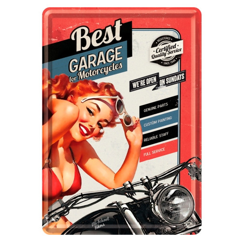 Листівка Best Garage Red Nostalgic Art (10229) фото №2