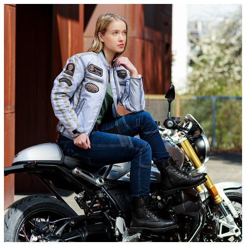 Жіноча текстильна мотокуртка W-TEC Virginia - брудно-біла/XL (22750-XL) фото №2