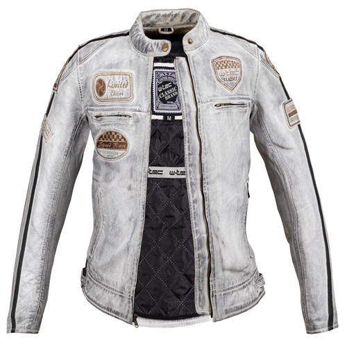 Жіноча шкіряна мотоциклетна куртка W-TEC Sheawen Lady White New - біла/XL (24460-XL) фото №2