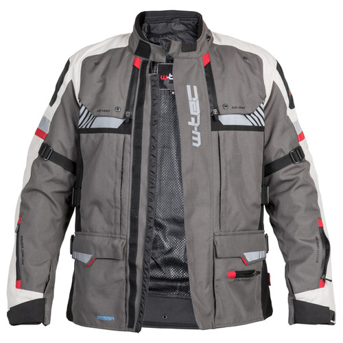 Мото-куртка W-TEC Excellenta -розмір L/сірий (16731-L) фото №2