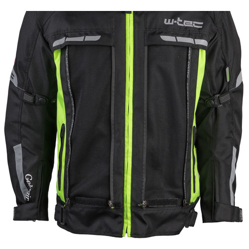 Мото-куртка W-TEC Gelnair - розмір L/чорно-зелена (17365-L) фото №15