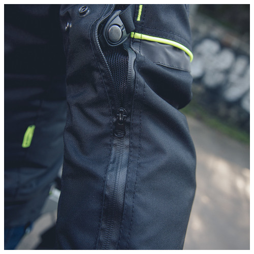 Мото-куртка W-TEC Progair - розмір 3XL/чорний-флуо (20745-3XL) фото №13