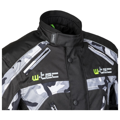 Чоловіча мото-куртка W-TEC Troopa - розмір M/чорний камуфляж (17460-M) фото №8