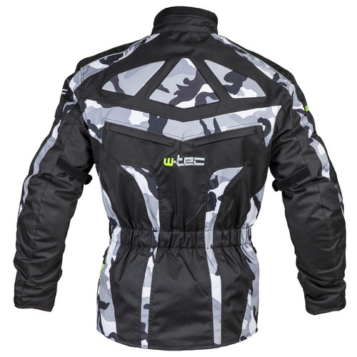 Чоловіча мото-куртка W-TEC Troopa - розмір M/чорний камуфляж (17460-M) фото №7