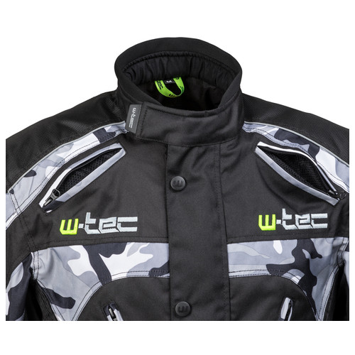 Чоловіча мото-куртка W-TEC Troopa - розмір M/чорний камуфляж (17460-M) фото №9