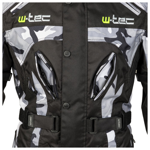 Чоловіча мото-куртка W-TEC Troopa - розмір M/чорний камуфляж (17460-M) фото №10