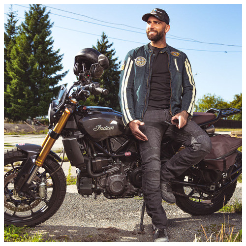 Чоловіча джинсова мотокуртка W-TEC Wildone - розмір 3XL (22904-3XL) фото №5