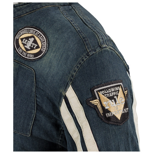Чоловічі джинсові мотокуртки W-TEC Wildone - розмір M (22904-M) фото №14
