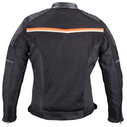 Чоловіча літня мото-куртка W-TEC 2Stripe - чорний/3XL (22162-3XL) фото №6