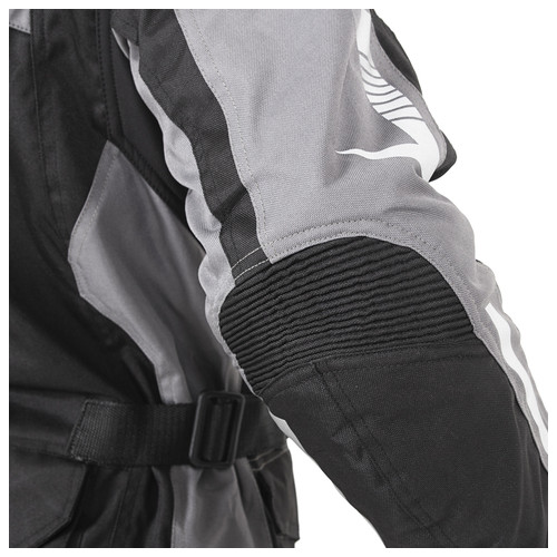 Чоловіча мото-куртка W-TEC Burdys Evo - розмір 3XL/чорно-сіра (21360-3XL-2) фото №12