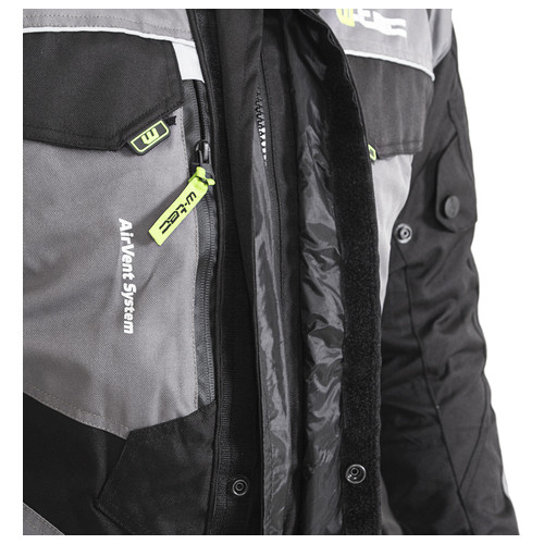 Чоловіча мото-куртка W-TEC Burdys Evo - розмір 3XL/чорно-сіра (21360-3XL-2) фото №8