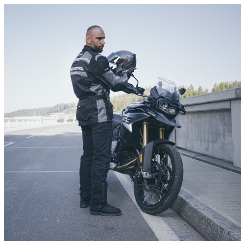 Чоловіча мото-куртка W-TEC Burdys Evo - розмір 3XL/чорно-сіра (21360-3XL-2) фото №3