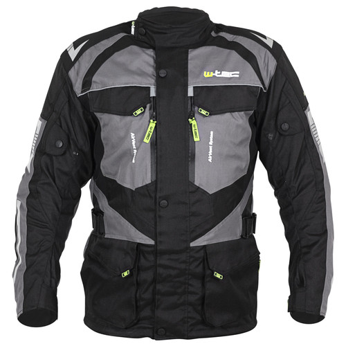 Чоловіча мото-куртка W-TEC Burdys Evo - розмір 3XL/чорно-сіра (21360-3XL-2) фото №1