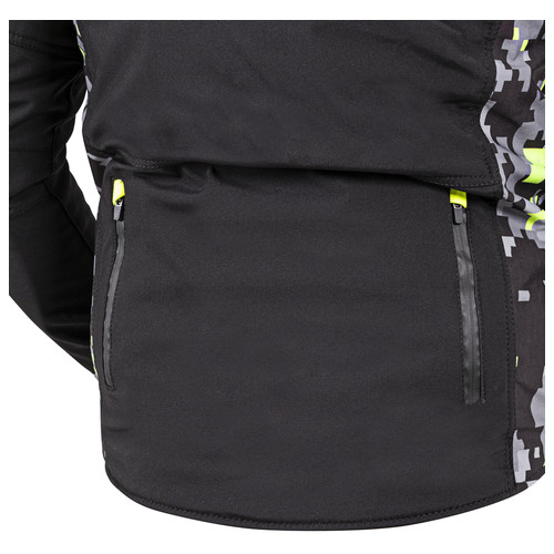 Чоловіча мото-куртка з капюшоном Softshell W-TEC Kybero - розмір 5XL/чорний (20736-5XL) фото №13