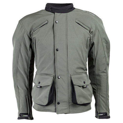 Чоловіча софтшел мото-куртка W-TEC Forresta NF-2709 - розмір 3XL/хакі (11974-3XL) фото №1