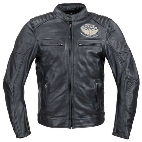 Чоловічі шкіряні мото куртки W-TEC Black Heart Wings Leather Jacket - чорний/4XL (22846-4XL) фото №1