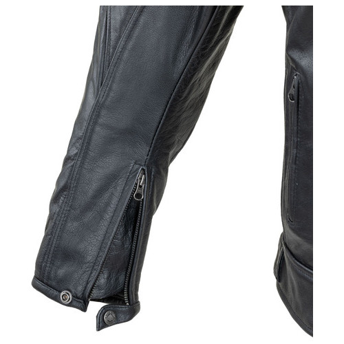 Чоловічі шкіряні мото куртки W-TEC Black Heart Wings Leather Jacket - чорний/4XL (22846-4XL) фото №12