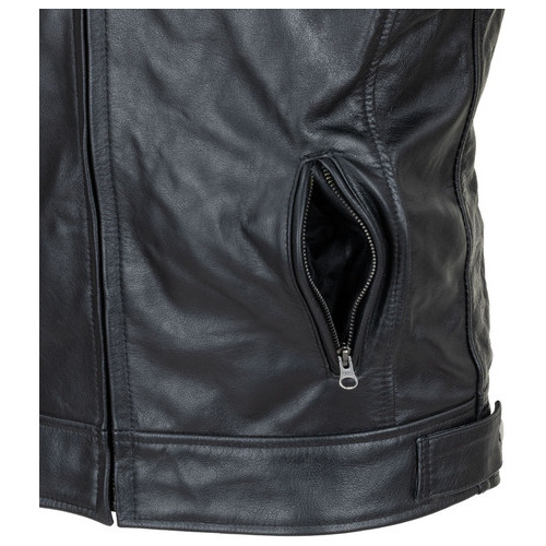 Чоловічі шкіряні мото куртки W-TEC Black Heart Wings Leather Jacket - чорний/4XL (22846-4XL) фото №11
