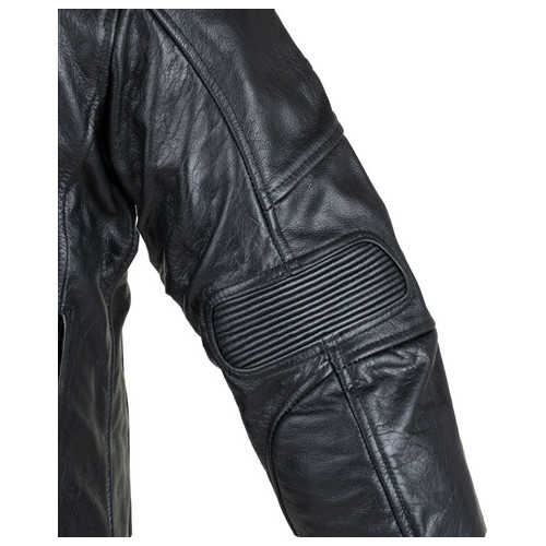 Чоловічі шкіряні мото куртки W-TEC Black Heart Wings Leather Jacket - чорний/4XL (22846-4XL) фото №13