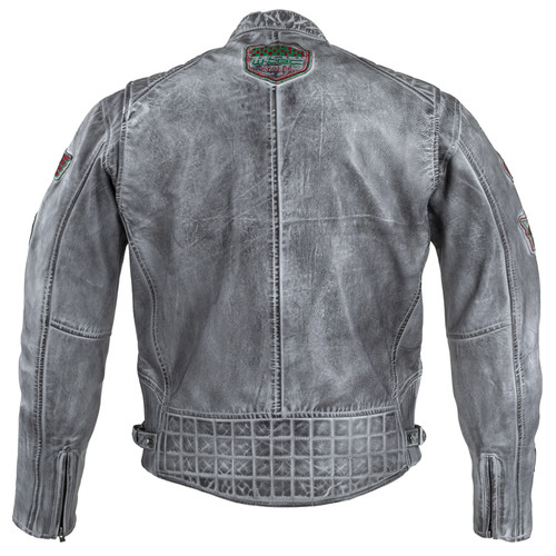 Чоловіча шкіряна мотокуртка W-TEC Sheawen Waxed Grey - сіра/розмір 6XL (22013-6XL) фото №9