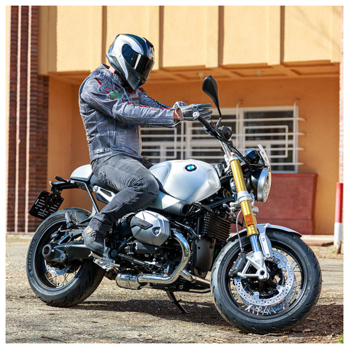Чоловіча шкіряна мотокуртка W-TEC Sheawen Waxed Grey - сіра/розмір 6XL (22013-6XL) фото №2