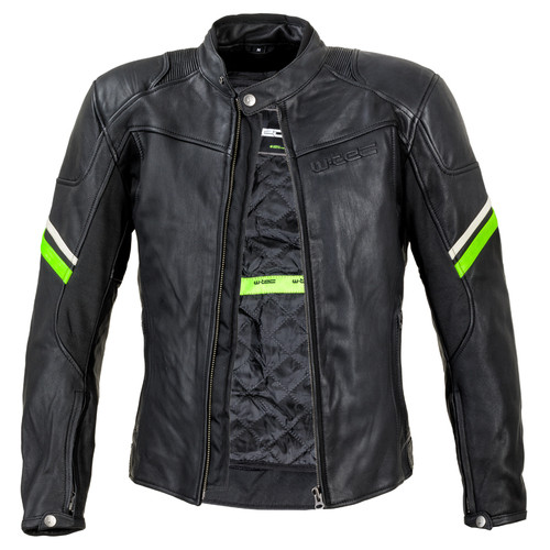 Шкіряна мото куртка W-TEC Montegi - Матовий чорний / 4XL (19227-4XL) фото №2