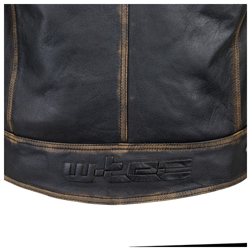 Шкіряна мото куртка W-TEC Mungelli - чорно-коричневий/5XL (19235-5XL) фото №14