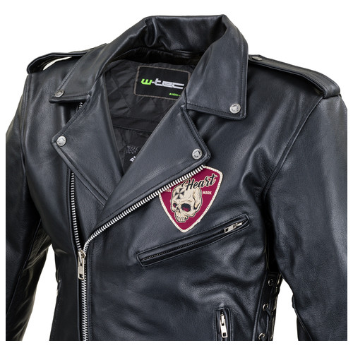 Шкіряна мото-куртка W-TEC Black Heart Perfectis - розмір 5XL/чорна (19201-5XL) фото №9