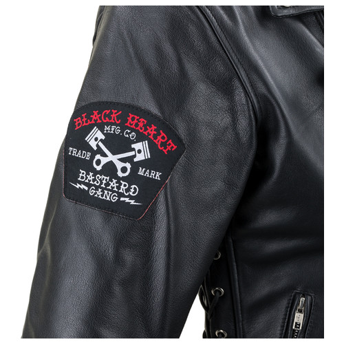 Шкіряна мото-куртка W-TEC Black Heart Perfectis - розмір 5XL/чорна (19201-5XL) фото №13