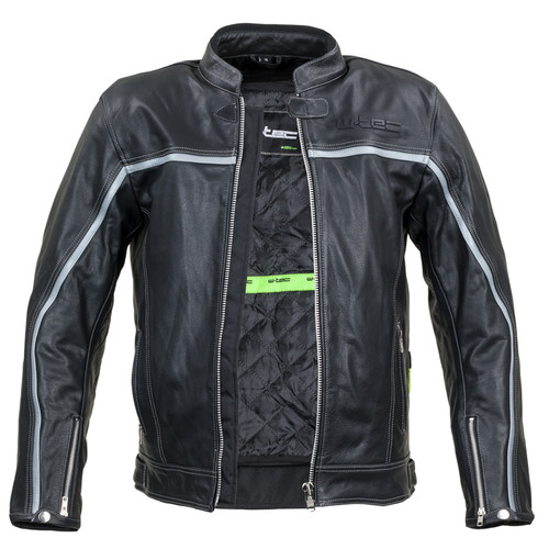 Шкіряна мото-куртка W-TEC Mathal - розмір 5XL/чорна (19209-5XL) фото №2