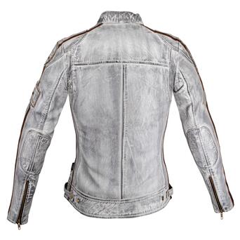 Жіноча шкіряна мотоциклетна куртка W-TEC Sheawen Lady White New - біла/L (24460-L) фото №3