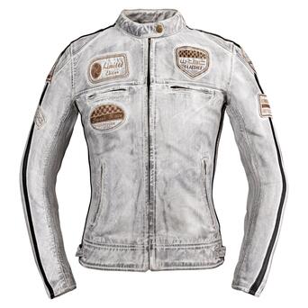 Жіноча шкіряна мотоциклетна куртка W-TEC Sheawen Lady White New - біла/L (24460-L) фото №1