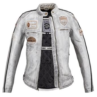 Жіноча шкіряна мотоциклетна куртка W-TEC Sheawen Lady White New - біла/L (24460-L) фото №2