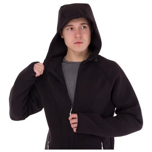 Куртка з капюшоном Joma Soft-Shell Basilea 101028-100 M Чорний (06590004) фото №3
