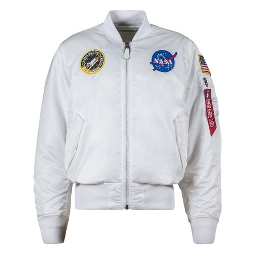 Куртка Alpha Industries MA-1 NASA L Білий фото №1