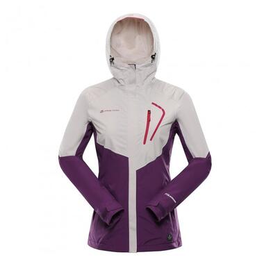 Куртка жіноча Alpine Pro IMPECA LJCA563 128 - S - бежевий/фіолетовий (007.017.0041) фото №1