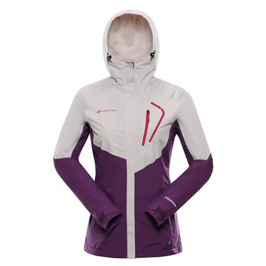 Куртка жіноча Alpine Pro IMPECA LJCA563 128 - XS - бежевий/фіолетовий (007.017.0040) фото №1