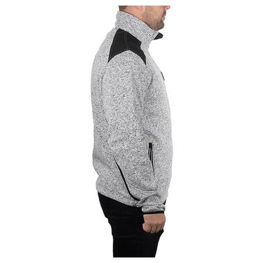 Куртка вязана SOFTSHELL INTERTOOL SP-3112 сірого кольору з чорними вставками, розмір M  фото №7
