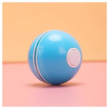
Розумна іграшка-тизер інтерактивна кулька для кішок DT411 світлодіодна з USB Blue фото №3