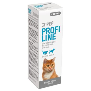 Спрей для тварин ProVET Profiline інсектоакарицид для котів та собак 30 мл (4823082430864) фото №1