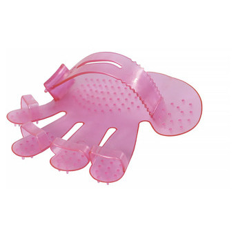 Рукавичка Hoopet Pet Wash Brush Pink для купання та масажу тварин фото №2