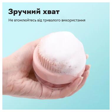 Щетка силконовая массажная Semi для мытья животных с дозатором Cleaning Device Green фото №2