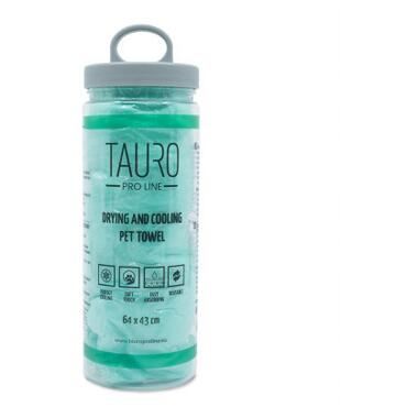 Рушник для тварин Tauro Pro Line для сушки та охолодження 64х43 см зелений (JOY63238) фото №1
